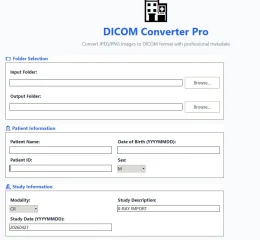 JPEG to DICOM GUI