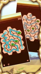 Max Hexa Pipe Flow Complete Game + 100 Levels & Level Editor