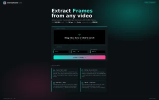 Video Frame Extractor — Hybrid Browser & Server (FastAPI + FFmpeg)