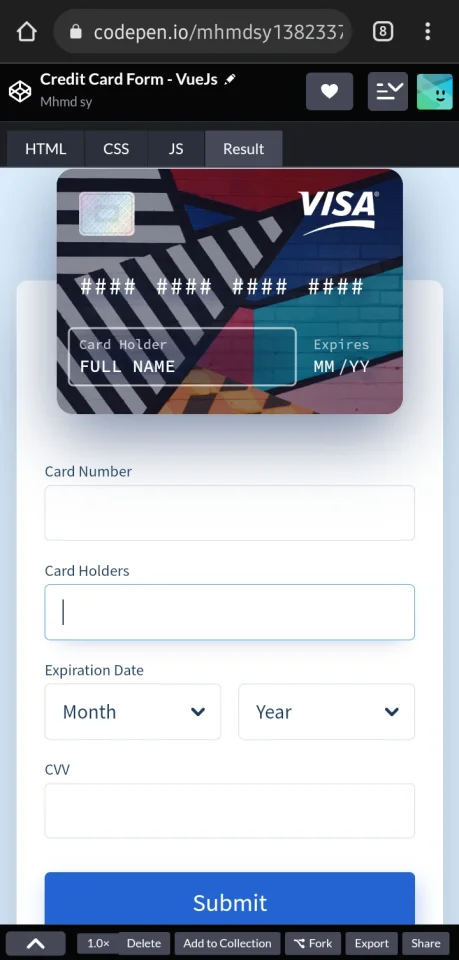 Credit Card Viewer — screenshot 1