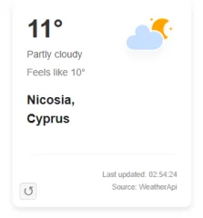 Blazor.QuickWeather - Real-Time Weather Widget for Blazor Server & .NET 8