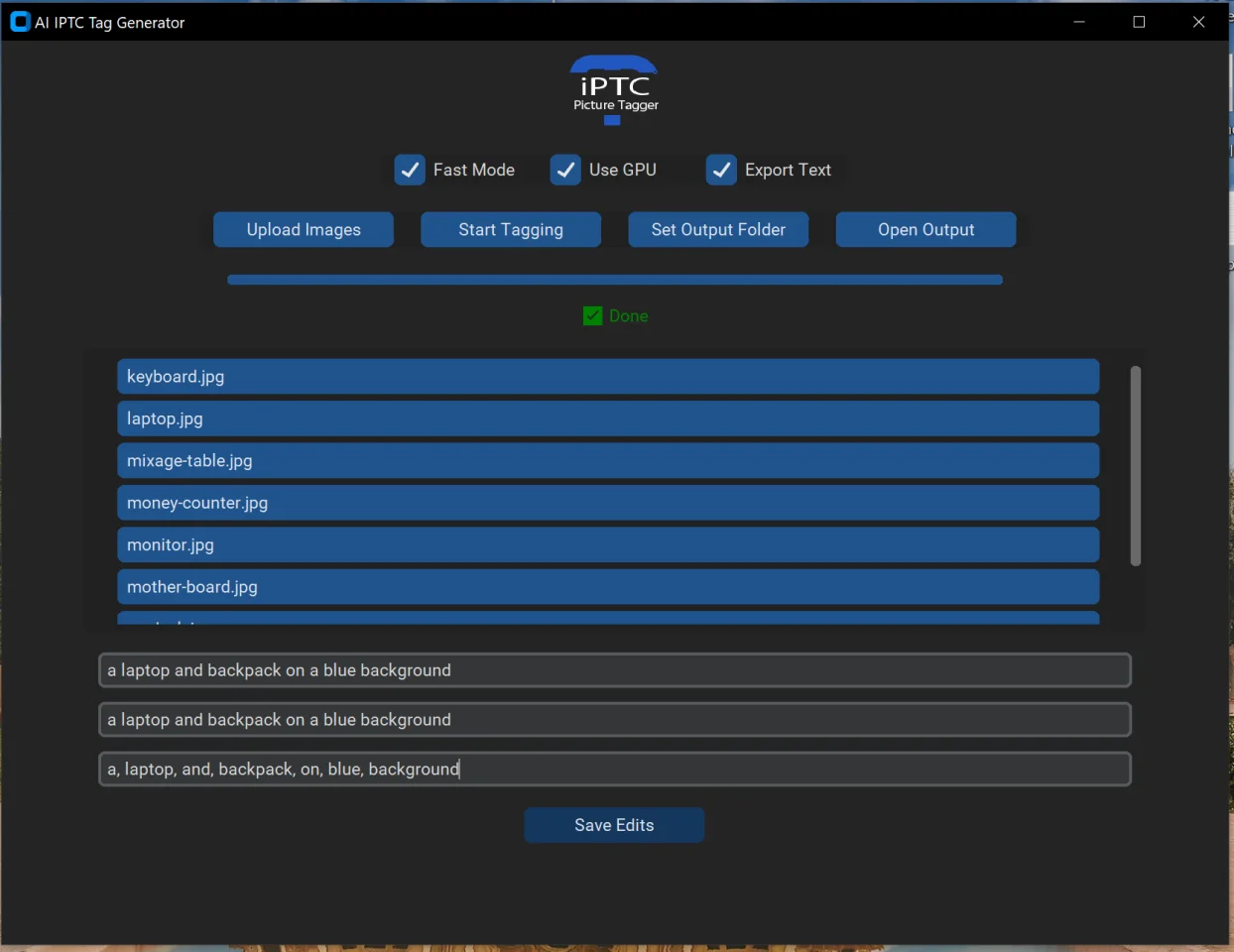 Python AI IPTC Tag Generator — screenshot 2