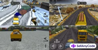 Long Trailer Truck Cargo Transport Truck Simulator Game 2021