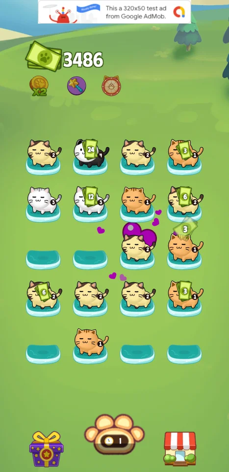 Idle Cat – Merge to Win — screenshot 2