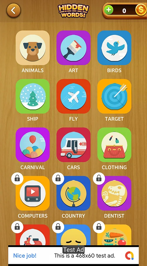Hidden Words Unity Source Code — screenshot 2