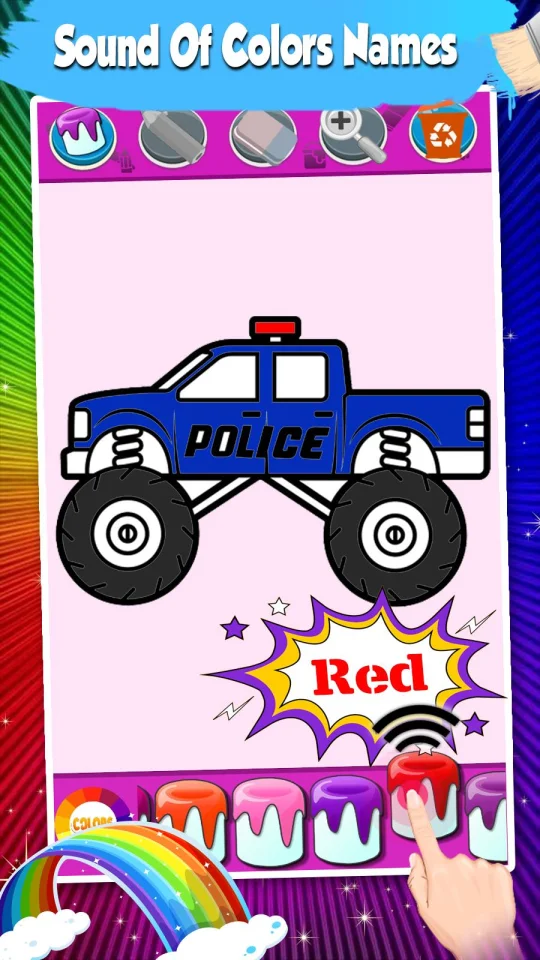 Glitter Coloring Pages for Cars — screenshot 6