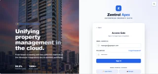 Zentrol APEX Property Management Portal