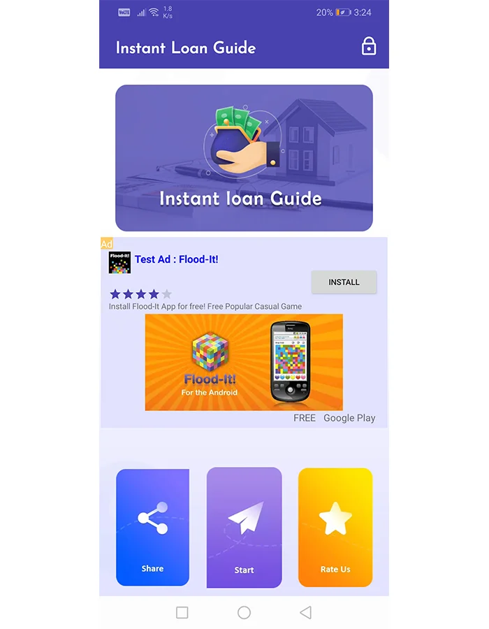 Android Instant Loan Guide App (Android 11) — screenshot 2