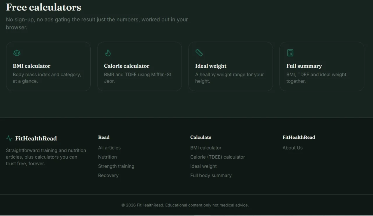 FitHealthRead: Fitness & Nutrition Blog — screenshot 4