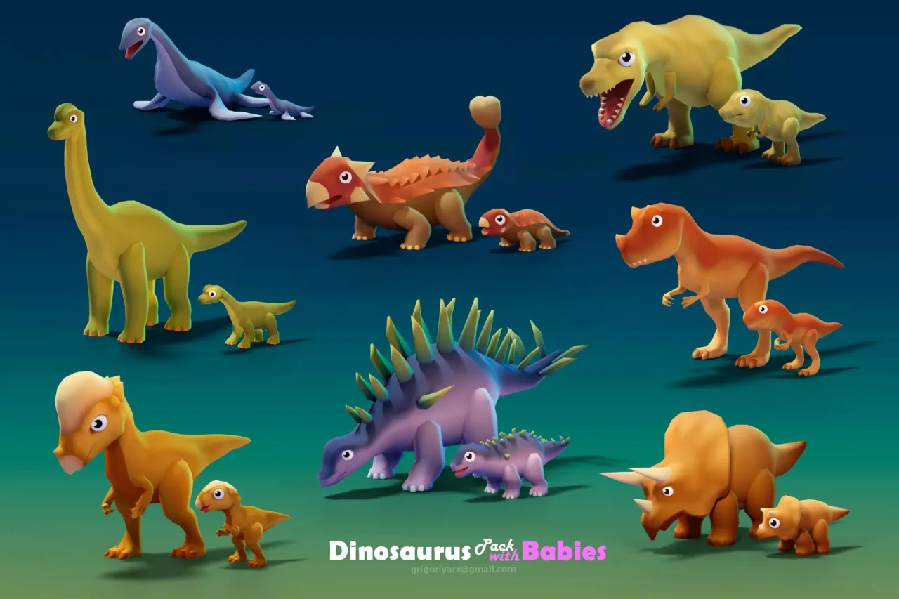 Dinosaurus Pack with Babies — screenshot 1