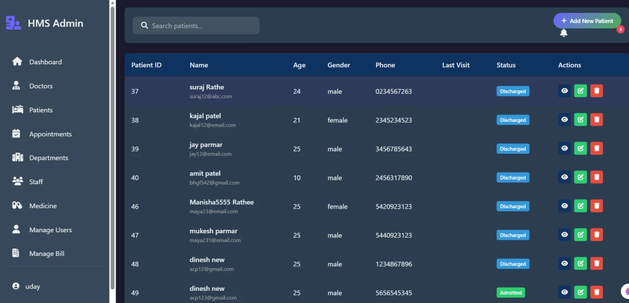Hospital Management System in PHP with Full Source Code — screenshot 10