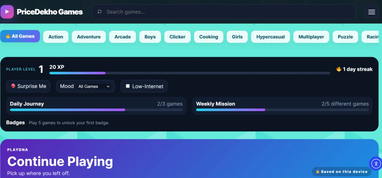 PriceDekho Games WordPress HTML5 Arcade Theme & Core Plugin — screenshot 5