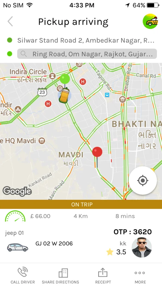 Taxi Booking App a Complete Clone of UBER with User — screenshot 5