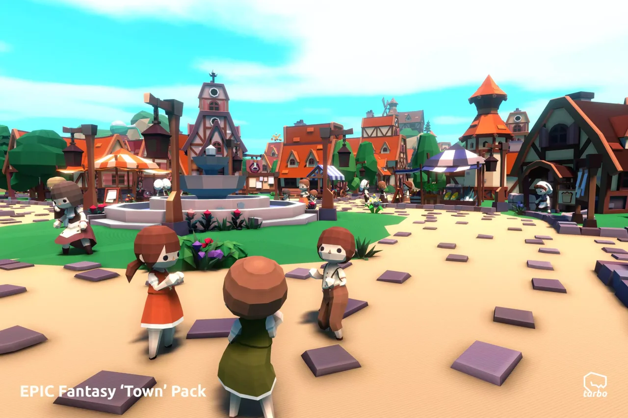 EPIC Fantasy Town - Low Poly 3D Art — screenshot 5