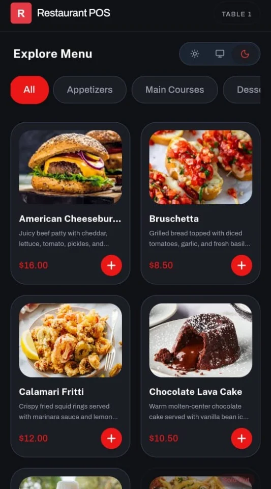 Full-Stack Offline-First Restaurant POS: QR Menu, KDS, & Admin Dashboard — screenshot 5