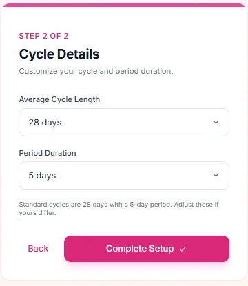 SafeDays Tracker - Cycle Tracker — screenshot 2