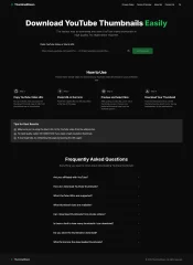 YouTube Thumbnail Downloader Advanced Website Script