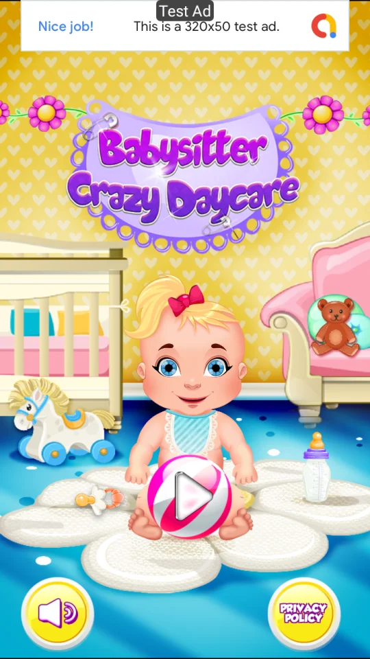 Babysitter Game Source Code AdMob Unity Ads — screenshot 1