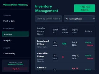 Vyloxia - Global Edition Pharmacy POS | 195 Countries | Desktop Launcher | FX Currency Engine