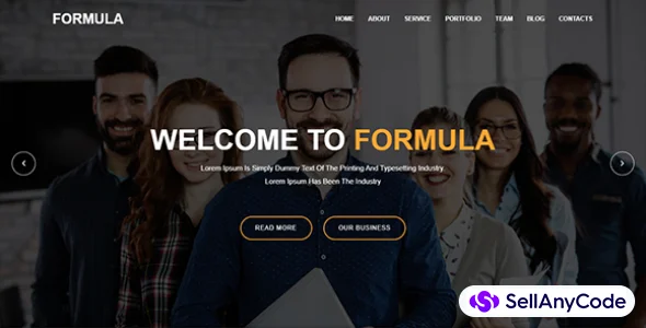 Formula Material Design Agency Template