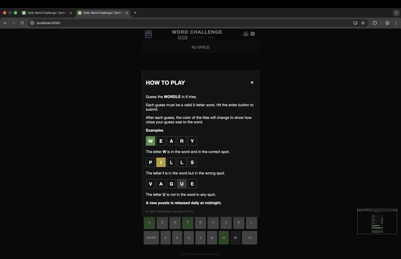 Word QUEST ADVENTURES: Daily Word Challenge - HTML5 Word Guessing Game — screenshot 5
