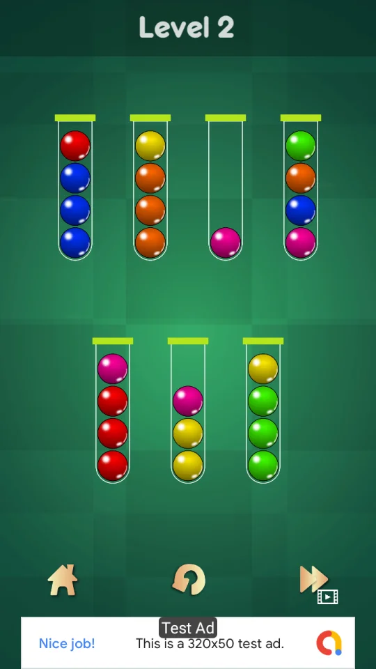 Ball Sort Puzzle (AdMob + Unity Ads + Push Noti.) — screenshot 4