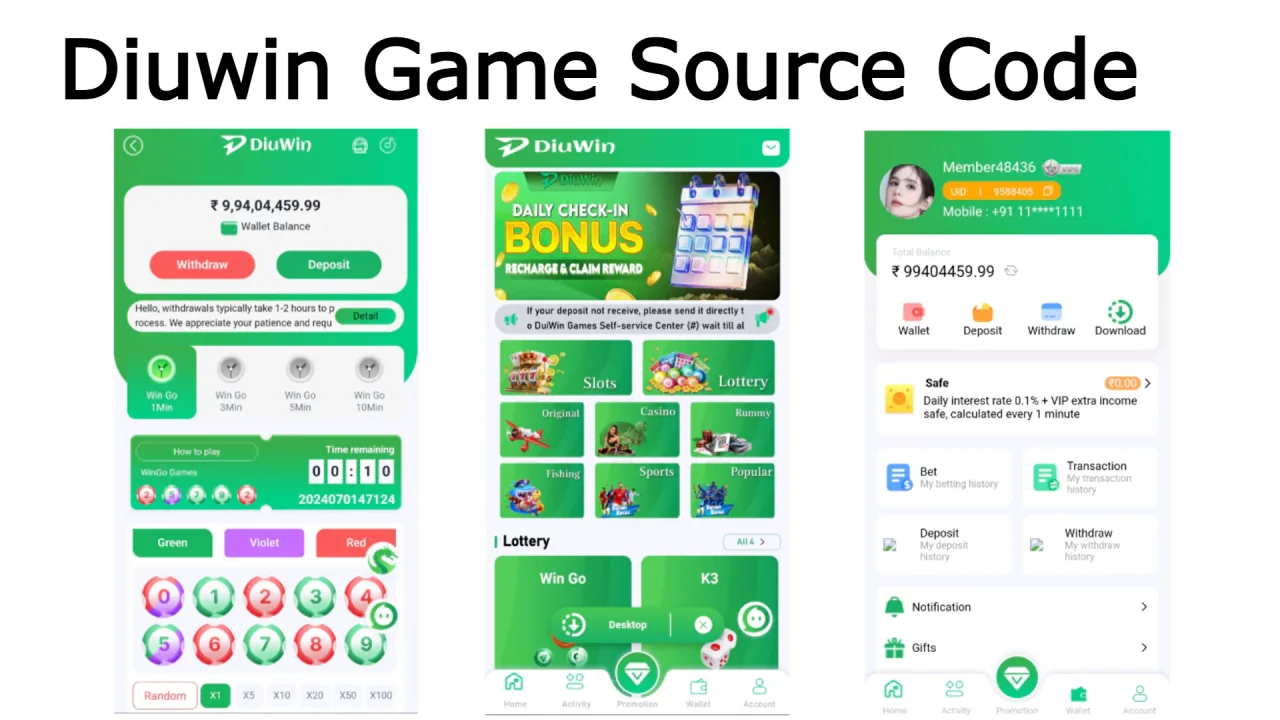 Diuwin Game Source Code Download — screenshot 1