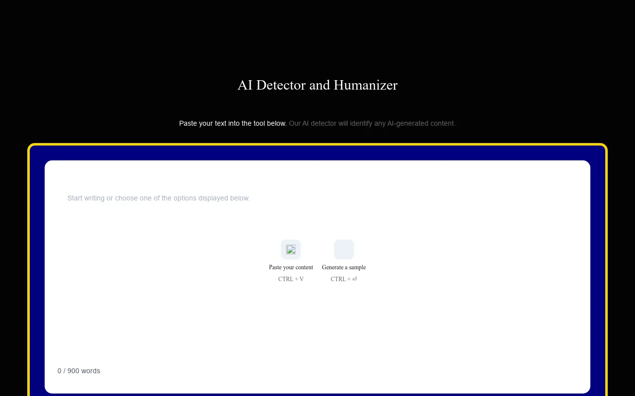 AI Content Detector & Humanizer PHP Script — screenshot 1