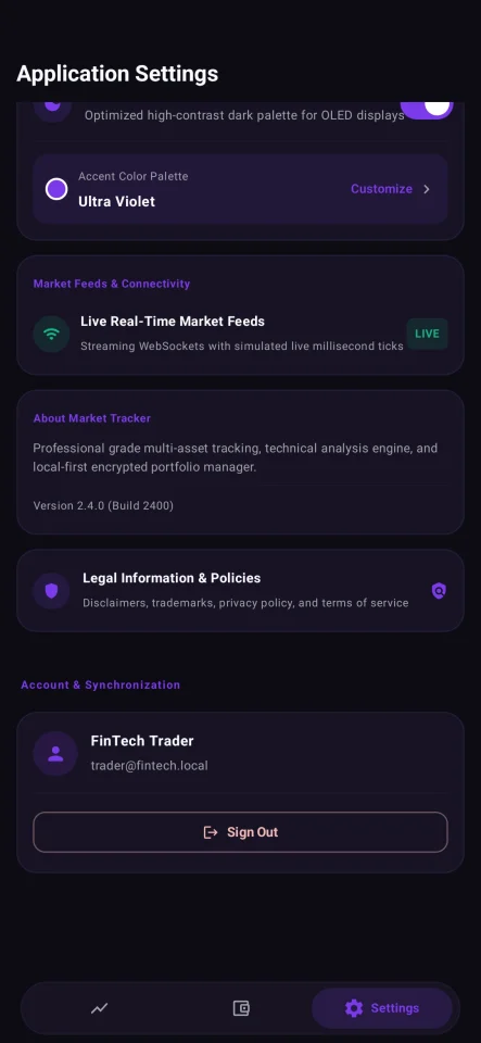 FinTech Finance & Market Tracking App Template — screenshot 5