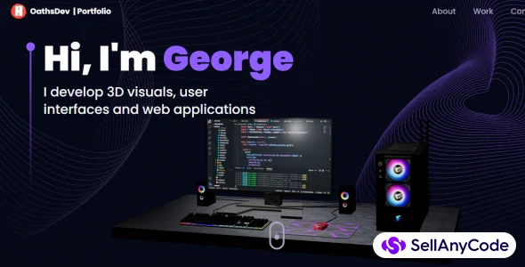 3D Modern Portfolio Web