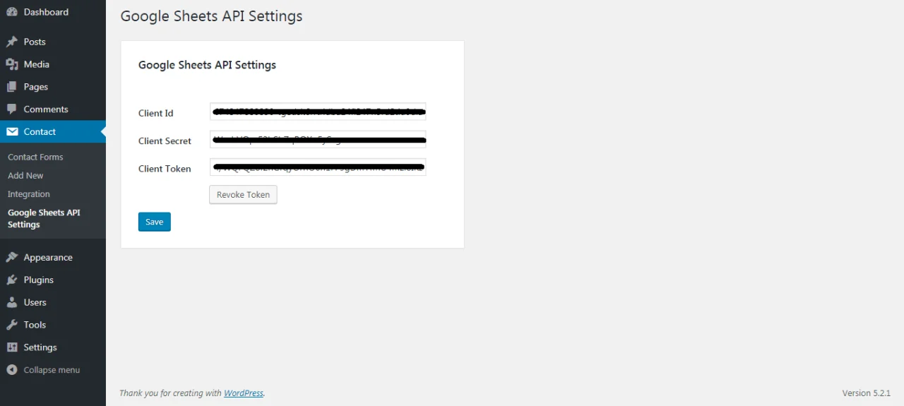 Contact Form 7 Google Spreadsheet Addon — screenshot 4