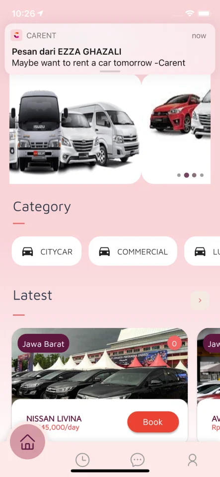 Carent - Rent Car Full Flutter v.2.8 App with Chat & API Backend — screenshot 5