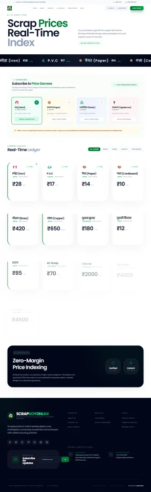 ScrapBoyOnline – Complete Scrap Marketplace & Pickup Booking System (React & Node.js) — screenshot 5