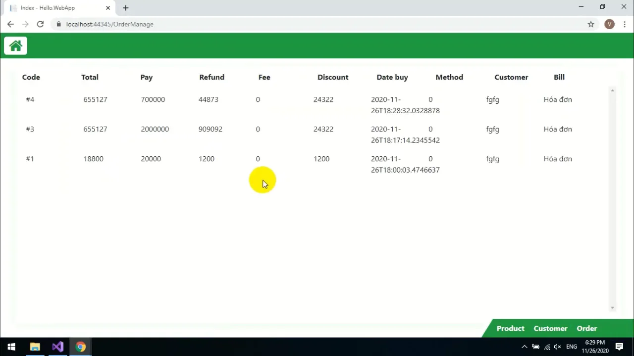 Restaurant Management System Source Code — screenshot 5