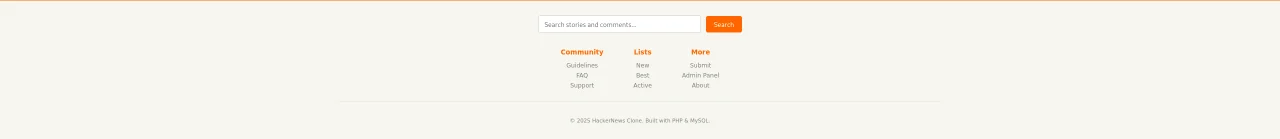 Hacker News Clone — screenshot 4
