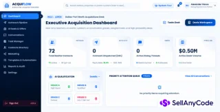 AcquiFlow CRM Real Estate Acquisitions & AI Deals Platform