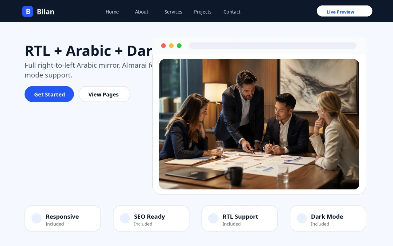 Bilan - Multipurpose Business HTML Template — screenshot 4