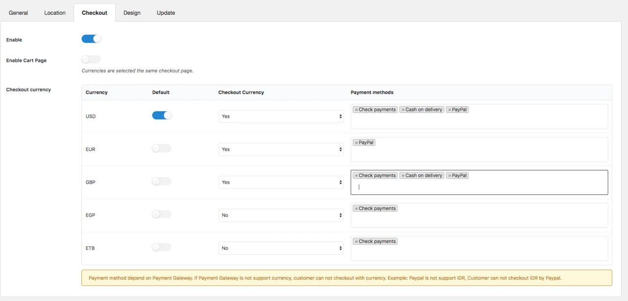 CURCY - WooCommerce Multi Currency - Currency Switcher — screenshot 4