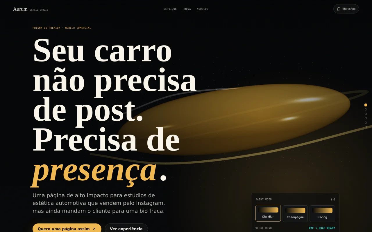 PRISMA — AI Landing Page, Deck & Carousel Builder — screenshot 1