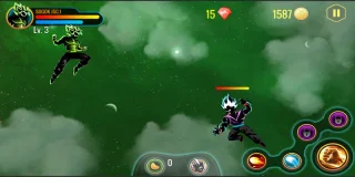 Shadow Goku Saiyan Battle