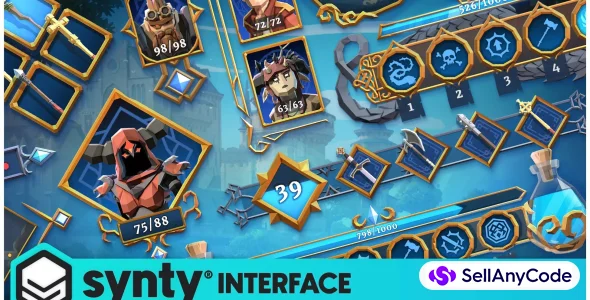 Fantasy Warrior HUD - Synty INTERFACE - GUI