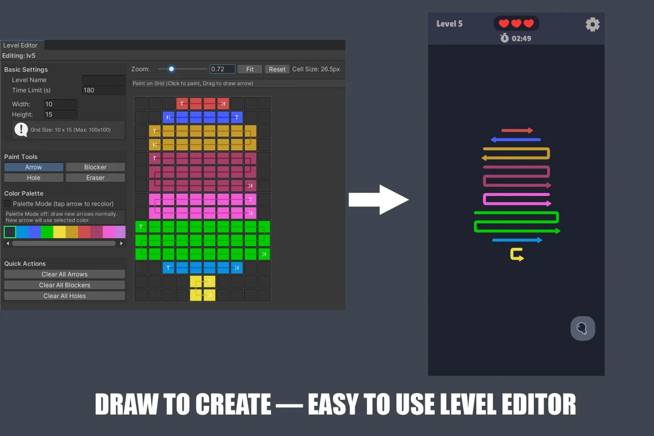 Color Flow Out - 1000 Levels Editor Unity Project — screenshot 3