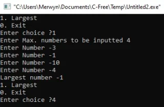 Largest Number from 'N' Numbers