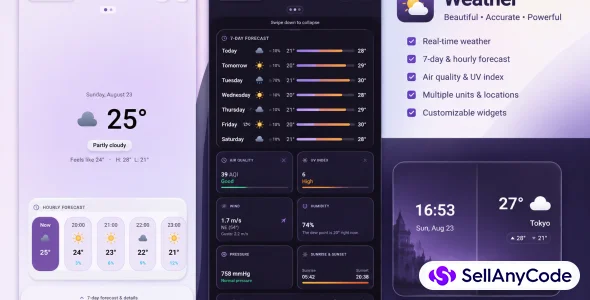 Weather - Modern Android App Template