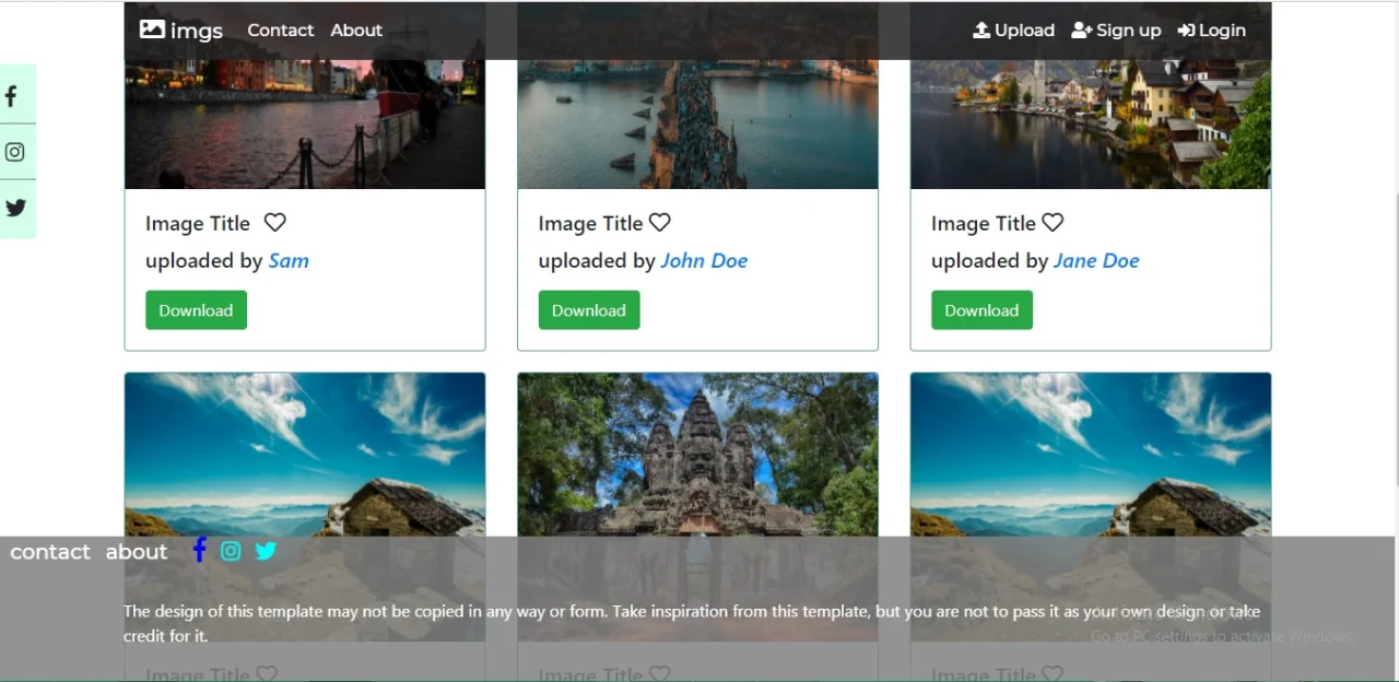 Stock Photography Template Source — screenshot 2