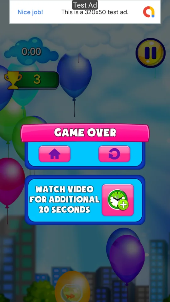 Balloon Pop Unity Source Code AdMob — screenshot 5