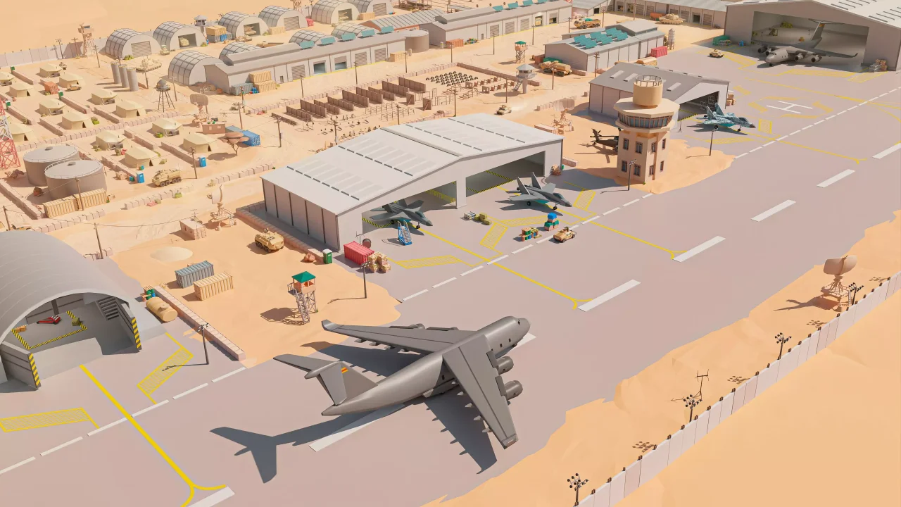 Military - Low Poly 3D Models Pack — screenshot 1