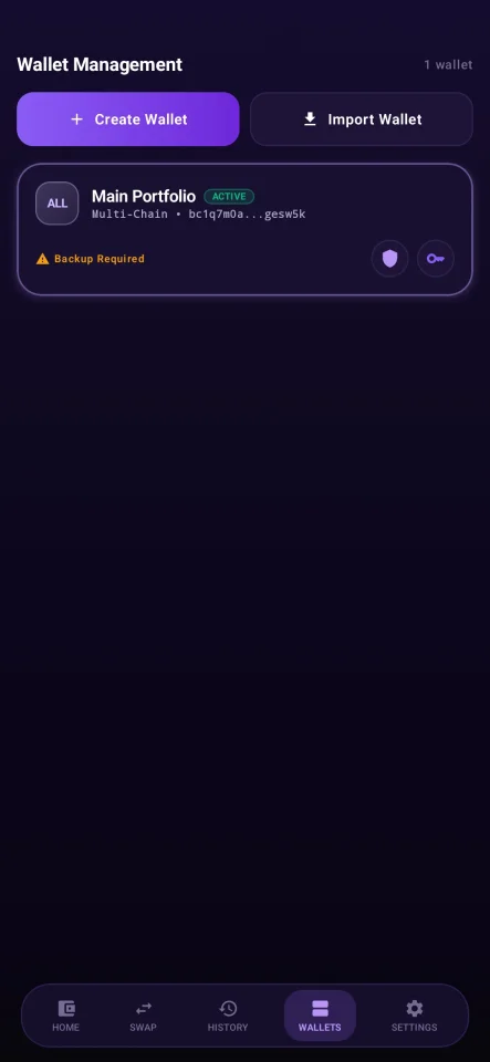 CryptoWallet Multi-Chain Crypto Wallet Android App Template — screenshot 4