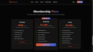Gym Website Source Code