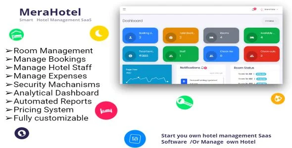 MeraHotel - A Multi Hotel Management SaaS — screenshot 1